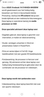 ASUS Vivobook 14 X1404ZA-NK699W - Nieuw, Computers en Software, Windows Laptops, Ophalen of Verzenden, Nieuw, 14 inch, SSD