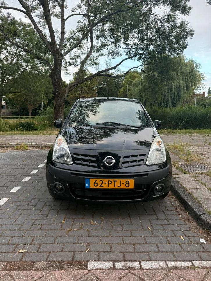 Nissan Pixo 1.0 50KW 5D 2011 Zwart met 14 maanden APK, Auto's, Nissan, Particulier, Pixo, Benzine, A, Hatchback, Handgeschakeld