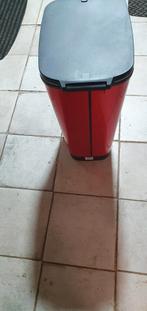 Rode Afvalemmer met Pedaal, Kunststof, Met pedaal, 50 tot 75 cm, Ophalen of Verzenden