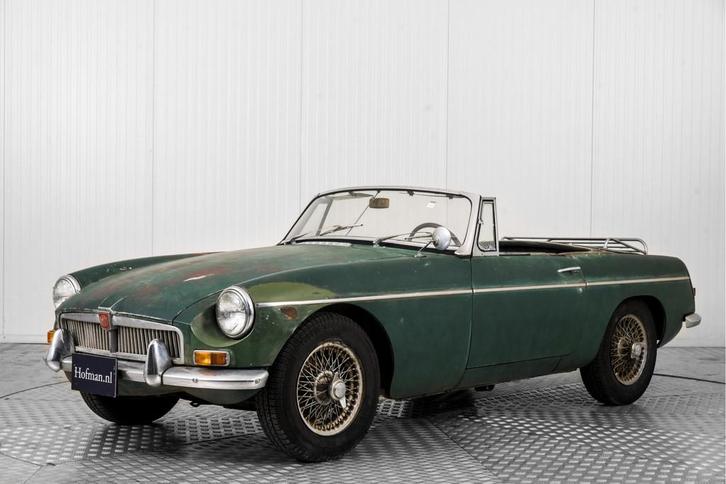 MG B 1.8 Roadster (bj 1965), Auto's, MG, Bedrijf, Te koop, B, Open dak, Benzine, Cabriolet, Handgeschakeld, Geïmporteerd, Groen