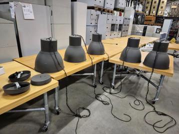 5x   grote lichtgewicht metalen hanglampen 45 cm doorsnede  beschikbaar voor biedingen