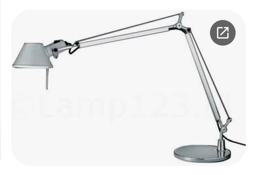Tolomeo bureaulamp artemide, Huis en Inrichting, Lampen | Vloerlampen, Zo goed als nieuw, Minder dan 100 cm, Metaal, Ophalen