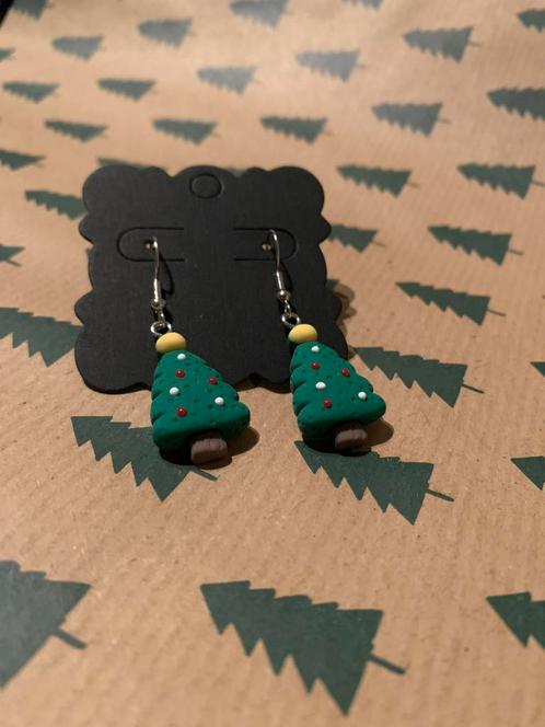 Kerstbomen, Sieraden, Tassen en Uiterlijk, Oorbellen, Nieuw, Hangers, Overige materialen, Groen, Ophalen of Verzenden