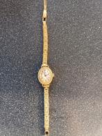 Dugena vintage dames horloge, Overige merken, Leer, Staal, Ophalen of Verzenden