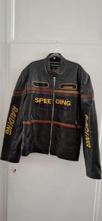 Leren Jas, Kleding | Heren, Ophalen of Verzenden, Zo goed als nieuw, Grijs, Jas of Mantel