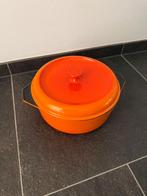 Originele Staub braadpan geemailleerd gietijzer, Huis en Inrichting, Keuken | Potten en Pannen, Gietijzer, Ophalen of Verzenden