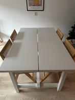 Uitschuifbare tafel IKEA Nordviken, wit, 1.52/2.23!, Ophalen, Gebruikt, 200 cm of meer, 50 tot 100 cm