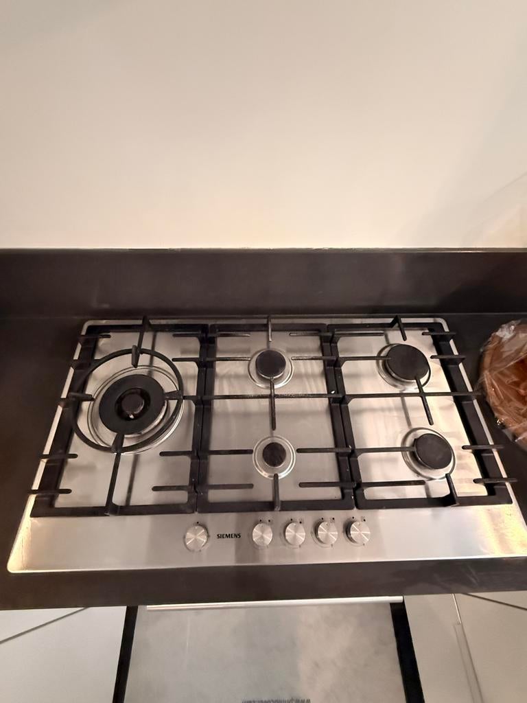 Siemens kookplaat 5 pits, Witgoed en Apparatuur, Kookplaten, Gebruikt, Ophalen of Verzenden, Inbouw, Gas