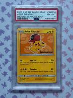 Ash’s Pikachu SM110 Pokémon S&M Black Star Promo 2017 PSA 8, Ophalen of Verzenden, Nieuw, Losse kaart