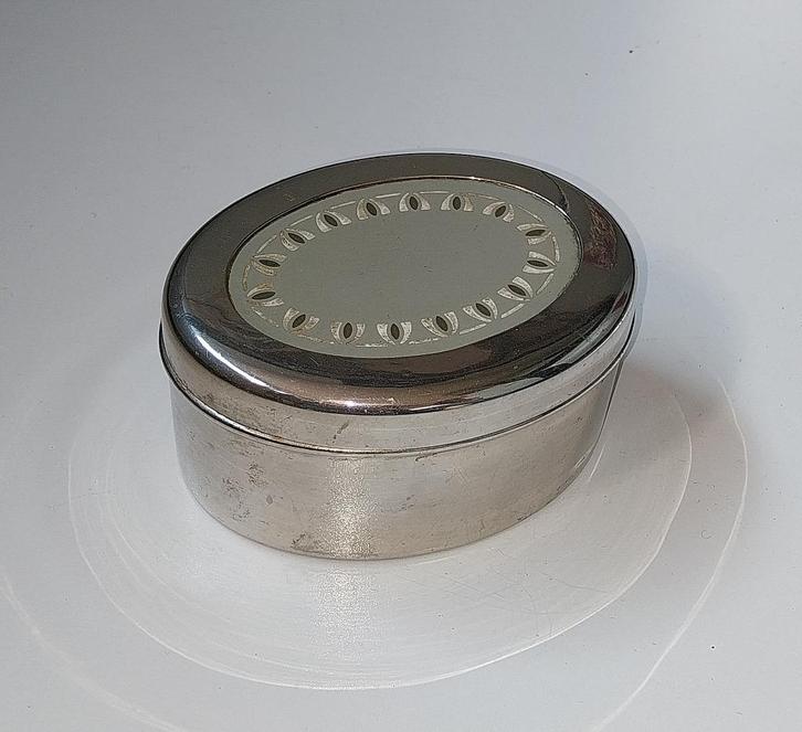 Oud ovaal theebusje, KMD Daalderop Tiel, Antiek en Kunst, Curiosa en Brocante, Ophalen of Verzenden