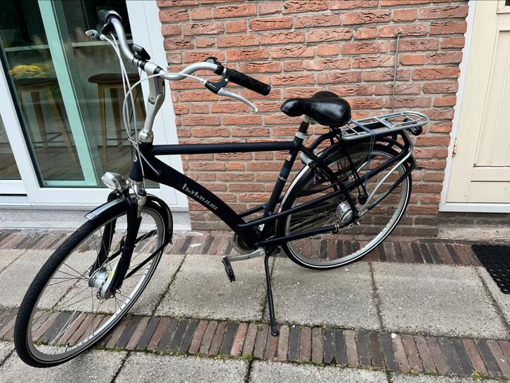 matzwarte Batavus Mambo 28”, Fietsen en Brommers, Fietsen | Heren | Herenfietsen, Zo goed als nieuw, Batavus, 53 tot 57 cm, Versnellingen