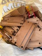 Houten Treinrails - Halve Shopper Vol, Kinderen en Baby's, Speelgoed | Houten speelgoed, Ophalen of Verzenden, Gebruikt, Overige typen