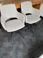 2 eetkamerstoelen, Huis en Inrichting, Stoelen, Ophalen, Gebruikt, Stof
