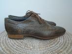 Giorgio klassieke bruine leren brogues herenschoen veters 41, Bruin, Giorgio, Ophalen of Verzenden, Gedragen