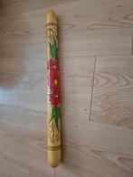 Vintage " Houten Handgeschilderde Breinaalden koker, Ophalen, Gebruikt, Breien, Naald