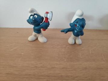 Houthakkersmurf en lolsmurf van Schleich beschikbaar voor biedingen