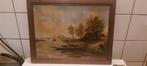 mooi olieverfschilderij op paneel, Antiek en Kunst, Kunst | Schilderijen | Klassiek, Ophalen of Verzenden