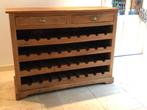 Teak wijnkast voor 36 flessen, Ophalen, 100 tot 150 cm, Teakhout, Zo goed als nieuw