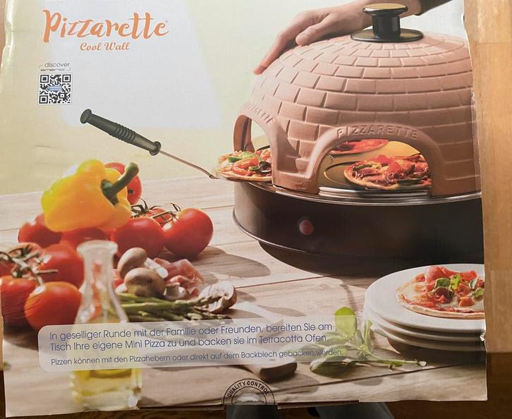 Emerio pizzarette 6 persoons, Witgoed en Apparatuur, Ovens, Zo goed als nieuw, Vrijstaand, Minder dan 45 cm, Ophalen