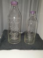 2 grote vazen, Overige kleuren, Ophalen of Verzenden, Minder dan 50 cm, Glas