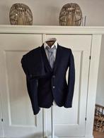 Blauw pak met overhemd, stropdas en schoenen, Ophalen, Zo goed als nieuw, Blauw