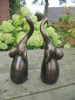 VERSTRENGELDE OLIFANTEN / bronzen beeld, Antiek en Kunst, Ophalen of Verzenden