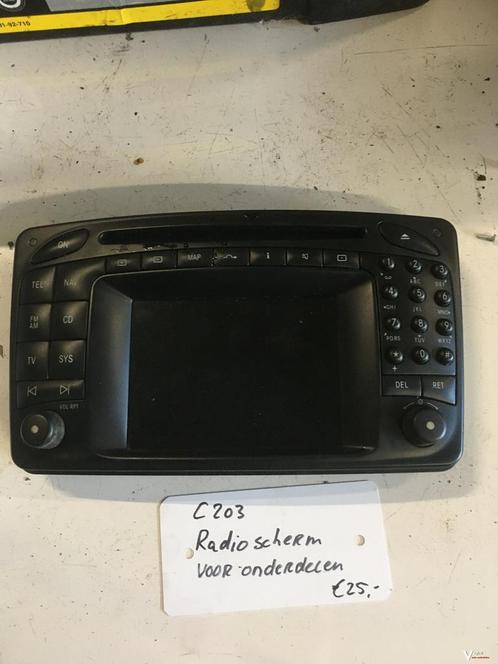 MB C203 Radio paneel voor onderdelen, Auto diversen, Autoradio's, Ophalen of Verzenden