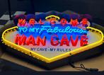 FIFTIES SIXTIES NEONVERLICHTING WELCOME TO FABULOUS MANCAVE, Ophalen, Nieuw