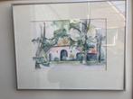Aquarel H.Stoffelen boederij Hengelo / Beukelo zie foto`s., Ophalen of Verzenden