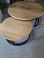 Salontafel eiken 2 stuks zga Nieuw, Huis en Inrichting, Ophalen, 50 tot 100 cm, Nieuw, 50 tot 100 cm