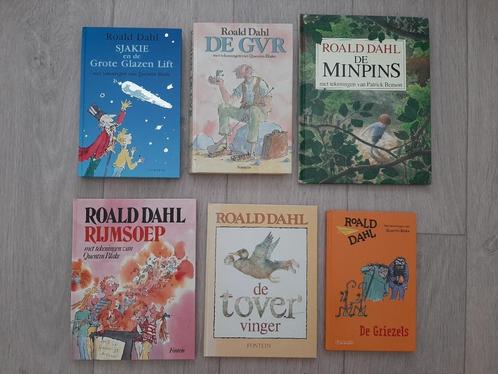 6 x Roald Dahl o.a. De Minpins GVR Rijmsoep Griezels, Boeken, Kinderboeken | Jeugd | onder 10 jaar, Gelezen, Ophalen