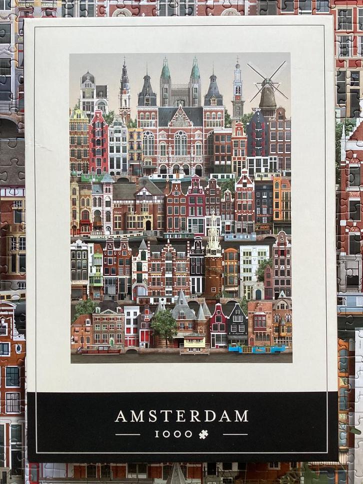 Martin Schwartz puzzel Amsterdam, compleet zgan, Hobby en Vrije tijd, Denksport en Puzzels, Zo goed als nieuw, Legpuzzel, 500 t/m 1500 stukjes
