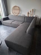 Antraciet kleurige Hoekbank, Huis en Inrichting, Banken | Sofa's en Chaises Longues, Ophalen, Gebruikt, 75 tot 100 cm, Stof