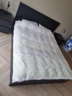 Bed malm Ikea zwart 160x200 cm, Huis en Inrichting, Ophalen, Zwart, Tweepersoons, Zo goed als nieuw