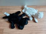 Handpop ikea kat en hond zwart wit poes, Ophalen of Verzenden, Zo goed als nieuw, Hond