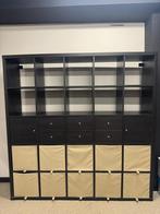 IKEA KALLAX kast - zwartbruin - 182x182cm, Ophalen, Gebruikt, Minder dan 150 cm, Minder dan 100 cm