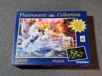 Puzzel Fluorescent Collection eenhoorns 1000 stuks, Hobby en Vrije tijd, Denksport en Puzzels, Ophalen of Verzenden, 500 t/m 1500 stukjes