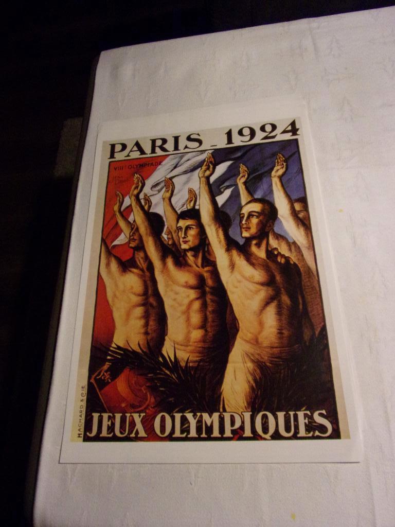 OLYMPISCHE SPELEN AFFICE PARIS 1924/JEAN DROIT/HACHARD&Cie, Ophalen