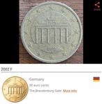 50 cent Duitsland 2002 F en D, Ophalen of Verzenden, Duitsland, 50 cent, Losse munt