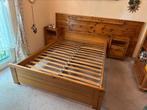 Houten bed 140 x 200 cm, 85 tot 100 cm, Ophalen of Verzenden, Zo goed als nieuw, Matras