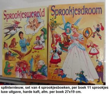 splinternieuw, 4 sprookjes boeken met samen 44 sprookjes