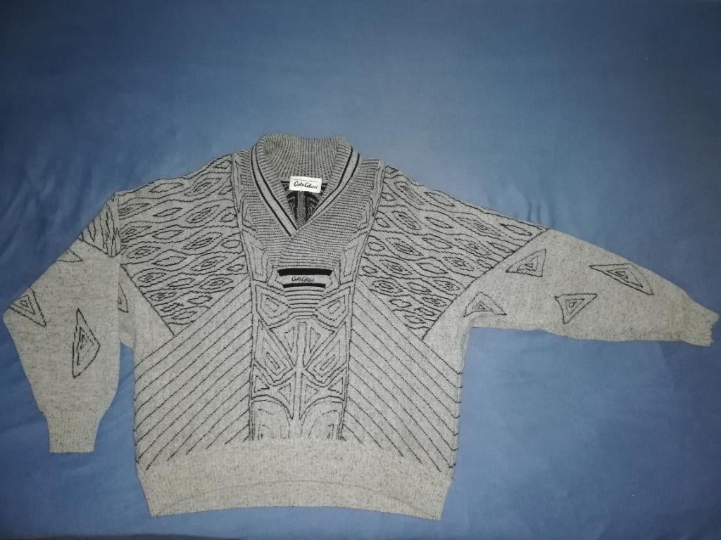Carlo Colucci V neck, Maat 48/50 (M), Ophalen of Verzenden, Grijs, Gedragen