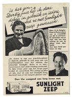 2X Dertig jaar is deze deken en met SUNLIGHT ZEEP gewassen, Verzamelen, Merken en Reclamevoorwerpen, Verzenden, Zo goed als nieuw