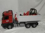 Bruder Mercedes Arocs met roll-off container met accessoires, Ophalen, Zo goed als nieuw