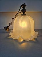 Groot Vintage Art Deco Tulplamp, Ophalen of Verzenden, Gebruikt, Glas, Minder dan 50 cm