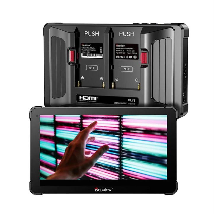 Desview OL7S OLED canera monitor (HDMI & SDI) 7 inch, Audio, Tv en Foto, Overige Audio, Tv en Foto, Zo goed als nieuw, Ophalen