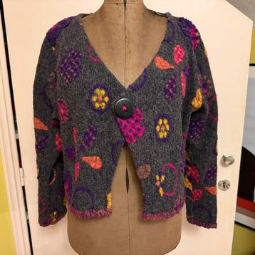 Zazou wollen vest jasje Mt XL= 42-44 beschikbaar voor biedingen