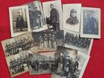 collectie van 12 antieke foto's, kaarten diverse militairen, Verzenden, Overige gebieden, Foto of Poster