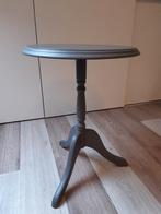 Bijzettafeltje | Grijs | Vintage, Ophalen, Minder dan 55 cm, Gebruikt, Rond