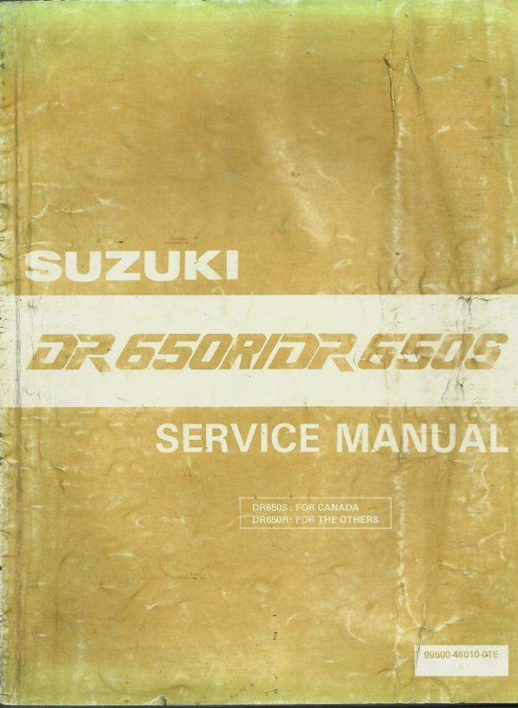 Suzuki Dakar DR650 R DR650 S service manual (5824z), Motoren, Handleidingen en Instructieboekjes, Suzuki, Verzenden